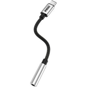 Phixi Basic CA111 Metal Başlıklı Örgü Type-C To 3.5 mm Jack Çevirici Kablo