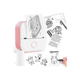 Phomemo T02 Mini Taşınabilir Akıllı Cep Sticker Pembe Fotoğraf Yazıcı