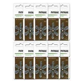 Phonak No:312 60 Adet İşitme Cihazı Pili
