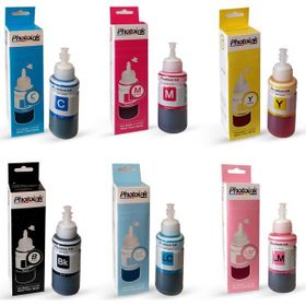 Photo Ink L800/L805/L810/L850/L1300/L1800 Uyumlu 6 Renk Plus Mürekkep Takım
