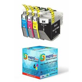 Photo Print Brother MFC-J3530DW Serisi LC3719XL 4 Renk Muadil Kartuş Seti