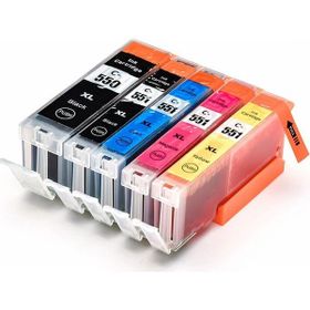 Photo Print Canon Pixma IP7250 550XL-551XL 5 Renk Muadil Kartuş Set