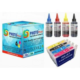 Photo Print Epson Stylus DX7400 T0711-T0714 Muadil Kolay Dolan Kartuş