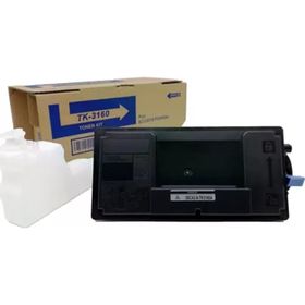 Photo Print Kyocera Ecosys P3045DN TK-3160 Chipli Siyah İthal Muadil 12.500 Sayfa Toner