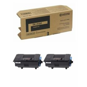 Photo Print Kyocera Ecosys P3055DN TK-3160 Chipli Siyah İthal Muadil 12.500 Sayfa 2 Adet Toner