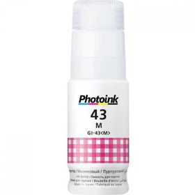 Photoink Canon Gİ-43M Kırmızı Magenta Şişe Mürekkep