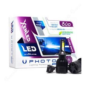 Photon Duo Serisi Led Headlight Beyaz Işık 12V Led Xenon H4 Far Ampülü