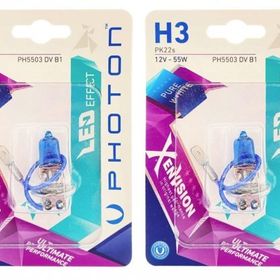 Photon H3 12V 55W Xen Vision 2 Adet Beyaz Işık Ampül Takımı