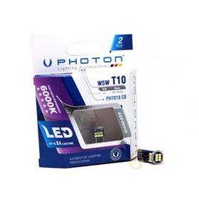 Photon PH7018CB T10 W5W 18 Led 12 V 2'li Beyaz Büyük Dipsiz Led