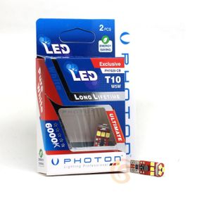 Photon PH7029 12V T10 Dipsiz 9 Led'li 2'li Beyaz Işık Far Ampülü