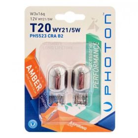 Photon T20 Chrome 21/5W 12V Natural Amber Ampul