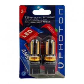 Photon T20 W21/5W 12V-24V 2'li Amber Led Blister