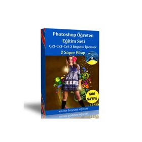 Photoshop Öğreten Kitap Seti 2 Kitap Enine Boyuna Eğitim