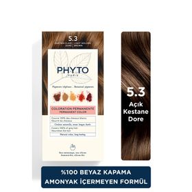 Phyto Color Amonyaksız Kalıcı 5.3 Açık Kestane Dore Doğal İçerikli Bitkisel Saç Boyası