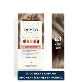 Phyto Color Amonyaksız Kalıcı 8.1 Küllü Sarı Doğal İçerikli Bitkisel Saç Boyası