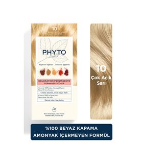 Phyto Color Bitkisel Amonyaksız Kalıcı 10 Çok Açık Sarı Doğal İçerikli Bitkisel Saç Boyası