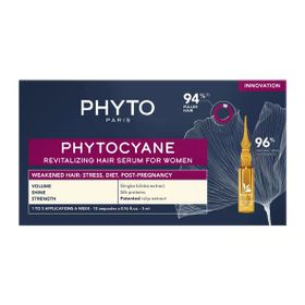 Phyto Phytocyane 12x5 ml Kadın Tipi Dönemsel Saç Dökülmesine Karşı Bakım Serumu
