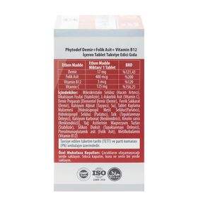 Phytodef Demir Folik Asit Vitamin B12 30 Tablet