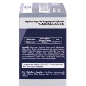 Phytodef Magnodef Magnezyum Bisglisinat 30 Tablet
