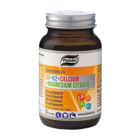 Phytodef Vitamin D3 K2 Calcium Magnesium Citrate 30 Tablet