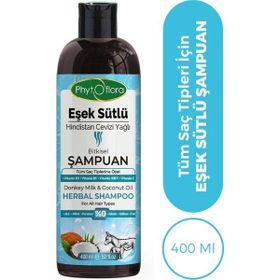 Phytoflora Eşek Sütlü Hindistan Cevizi Yağlı 400 ml Bitkisel Şampuan
