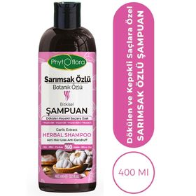 Phytoflora Sarımsak Özlü Botanik Özlü 400 ml Bitkisel Şampuan