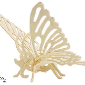 Pi İthalat Kelebek 3D Ahşap Puzzle