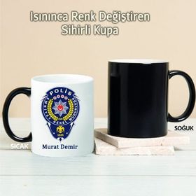 Pi İthalat Pi190 Polis Kişiye Özel Sihirli Kupa