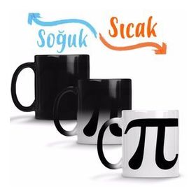 Pi Sayisi Mathematica Matematik Özel Tasarim Pi Günü Sihirli Porselen Kupa