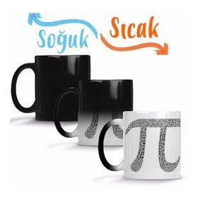 Pi Sayisi Mathematica Matematik Özel Tasarim Pi Günü Sihirli Porselen Kupa