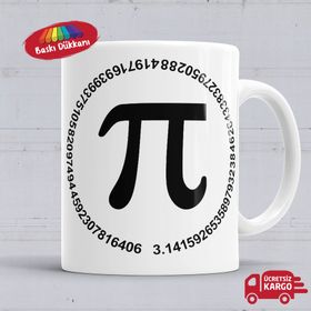 Pi Sayısı Porselen Kupa Bardak