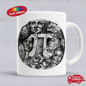 Pi Sayısı Porselen Kupa Bardak