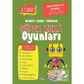 Pia Çocuk Yayınları Zeka Geliştirme Kitapları Süper Zeka Oyunları 3.Sınıf