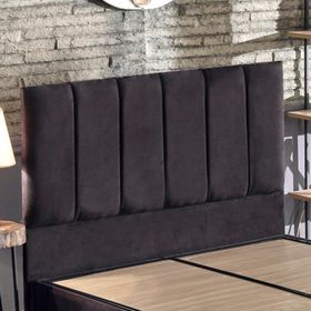 Piano Lite 120 cm Siyah Kumaş Tek Kişilik Yatak Başlığı