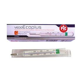 PİC Vedo Ecoplus Büyüteçli Cam Termometre Cıvasız Ateş Ölçer