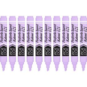 Picador 421 Pastel Mor 10'lu Fosforlu Kalem