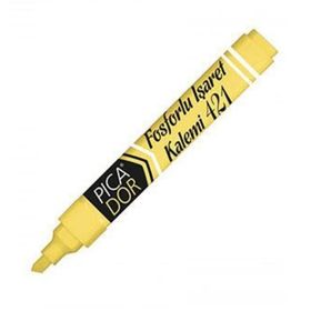 Picador 421 Sarı Pastel Fosforlu Kalem