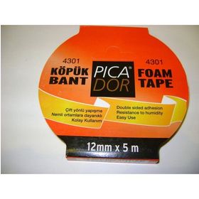Picador 4301 5 m 12 mm Çift Taraflı Köpük Bant