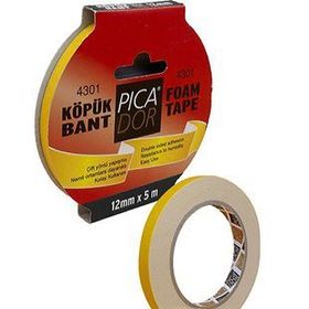 Picador 4301 5 m 12 mm Çift Taraflı Köpük Bant