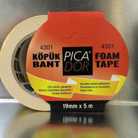 Picador 4301 5 m 19 mm Çift Taraflı Köpük Bant