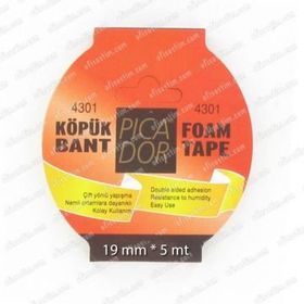 Picador 4301 5 m 19 mm Çift Taraflı Köpük Bant