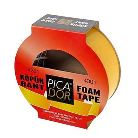 Picador 4301 5 m 38 mm Çift Taraflı Köpük Bant