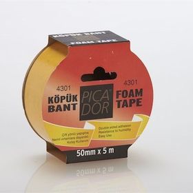 Picador 4301 5 m 50 mm Çift Taraflı Köpük Bant