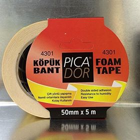 Picador 4301 5 m 50 mm Çift Taraflı Köpük Bant