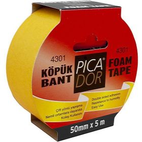 Picador 4301 50 mm X 5 mt Çift Taraflı Köpük Bant