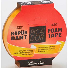 Picador 855 Mic. Askılı 25x5 m Çift Taraflı Köpük Bant