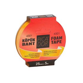 Picador 855 Mic. Askılı 25x5 m Çift Taraflı Köpük Bant