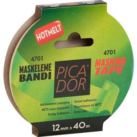 Picador Askılı Hotmelt 12x40 m Maskeleme Bandı