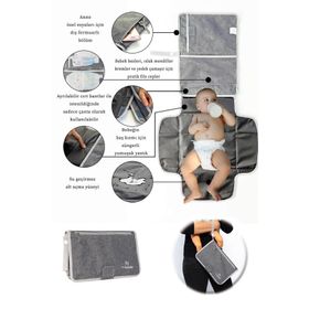 Picky Baby Gri Alt Açma Bakım Çantası