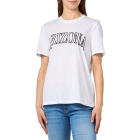 Pieces Pcfreya Ss Tee Bc Siyah Baskı Parlak Beyaz Kadın T-shirt